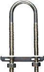 ASSA ABLOY AMERICAS RESIDENTIALI NC U Bolt, #146 Zinc, 1/4 x 1-3/8 x 4 In. HARDWARE & FARM SUPPLIES ASSA ABLOY AMERICAS RESIDENTIALI NC