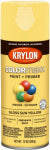 KRYLON Krylon K05541007 Enamel Spray Paint, 12 oz Can, 25 sq-ft Coverage Area, Solvent Base, Gloss, Sun Yellow PAINT KRYLON
