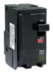 SQUARE D Square D QO QO240CP Mini Circuit Breaker, 40 A, 2-Pole, 120/240 VAC, 48 VDC, Flush, Black ELECTRICAL SQUARE D