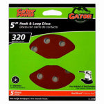 GATOR Gator 3720 Sanding Disc, 5 in Dia, 320 Grit, Super Fine, Aluminum Oxide Abrasive, Vented TOOLS GATOR