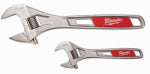 MILWAUKEE ELECTRIC TOOL CORP 2-Pc. Adjustable Wrench Set, 6 & 10 In.