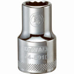 DEWALT DeWALT DWMT74591OSP Drive Socket, 7/16 in Socket, 1/2 in Drive, 12-Point, Steel, Polished Chrome Vanadium TOOLS DEWALT   