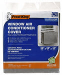 FROST KING Frost King AC5H Window Air Conditioner Cover, 28 in L, 28 in W, 6 mil Thick Material, Polyethylene, Gray HARDWARE & FARM SUPPLIES FROST KING