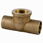 NIBCO INC. Elkhart Products 10156962 Pipe Tee, 3/4 in, Sweat x Sweat x Female, Copper PLUMBING, HEATING & VENTILATION NIBCO INC.