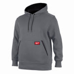 MILWAUKEE ELECTRIC TOOL CORP Freeflex Hooded Sweatshirt, Midweight, Gray, M