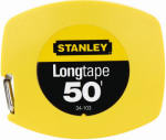 STANLEY STANLEY 34-103 Measuring Tape, 50 ft L Blade, 3/8 in W Blade, Steel Blade, ABS Case, Yellow Case TOOLS STANLEY