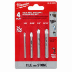 MILWAUKEE Milwaukee 48-20-8998 Series Drill Bit Set, Specifications: Round Shank, 4-Piece, Carbide TOOLS MILWAUKEE