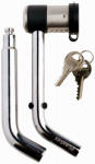 MASTER LOCK Master Lock 2866DAT Receiver Lock, For: 1/2 in and 5/8 in Receivers, Stainless Steel, Black/Silver AUTOMOTIVE MASTER LOCK