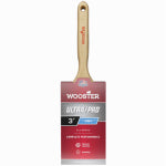 WOOSTER BRUSH Wooster 4175-3 Paint Brush, 3 in W, 3-3/16 in L Bristle, Nylon/Polyester Bristle, Flat Sash Handle PAINT WOOSTER BRUSH   