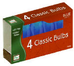 VAST LIGHTING CORP. Christmas Lights Replacement Bulb, C9, Blue Ceramic, 4-Pk. HOLIDAY & PARTY SUPPLIES VAST LIGHTING CORP.