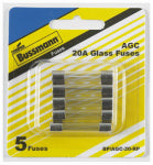 BUSSMANN Bussmann BP/AGC-20-RP Tube Fuse, 32 V, 20 A, 1 kA Interrupt AUTOMOTIVE BUSSMANN   