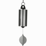 EVERGREEN, INC. Heroic Bell Wind Chimes, Antiqued Silver Tubes LAWN & GARDEN EVERGREEN, INC.