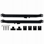 ASSA ABLOY AMERICAS RESIDENTIALI NC Sliding Soft Close Barn Door Kit, Matte Black