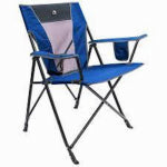 GCI OUTDOOR, LLC Comfort Sports Quad Chair, Heather Royal Blue