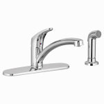 AMERICAN STANDARD American Standard Colony Pro Series 7074040.002 Kitchen Faucet, 1.5 gpm, 1-Handle, 4-Faucet Hole, Brass, Deck PLUMBING, HEATING & VENTILATION AMERICAN STANDARD