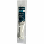 IRONCUBE WORKS Self-Locking Cable Ties, White, 11 In., 12-Pk. ELECTRICAL IRONCUBE WORKS