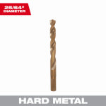 MILWAUKEE Milwaukee RED HELIX 48-89-2322 Drill Bit, 25/64 in Dia, 5.12 in OAL, 3/8 in Dia Shank, 3-Flat, Reduced Shank TOOLS MILWAUKEE