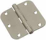 ASSA ABLOY AMERICAS RESIDENTIALI NC Door Hinge, Interior, Round-Edge, Satin Nickel, 3-1/2 In.