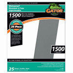 GATOR Gator 3287 Sanding Sheet, 11 in L, 9 in W, 1500 Grit, Silicone Carbide Abrasive PAINT GATOR