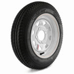 MARTIN WHEEL MARTIN Wheel DM412B-4I Trailer Tire, 1120 lb Withstand, 4 in Dia Bolt Circle, Rubber AUTOMOTIVE MARTIN WHEEL   