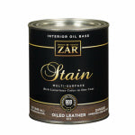 ZAR ZAR 50312 Wood Stain, Oiled Leather, Liquid, 1 qt PAINT ZAR