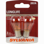 OSRAM SYLVANIA INC 2057A Long Life Miniature Bulbs, Amber, 2-Pk. AUTOMOTIVE OSRAM SYLVANIA INC