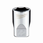 MILWAUKEE Milwaukee 45-34-9038 Socket, 12 mm Socket, Standard Socket, 4.921 in OAL, 1/4 in Drive, 6-Point, Chrome Vanadium Steel TOOLS MILWAUKEE