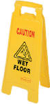 RUBBERMAID Rubbermaid FG611277 YEL Floor Sign, 11 in W, Yellow Background, Caution Wet Floor, English, French, Spanish HARDWARE & FARM SUPPLIES RUBBERMAID