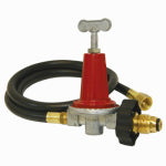BARBOUR INTERNATIONAL Bayou Classic 48 In. Thermoplastic High Pressure LP Hose & Adjustable Regulator