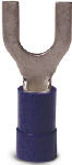 GB Gardner Bender 10-113 Spade Terminal, 600 V, 16 to 14 AWG Wire, #4 to 6 Stud, Vinyl Insulation, Blue, 100/PK ELECTRICAL GB   