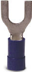 GB Gardner Bender 10-113 Spade Terminal, 600 V, 16 to 14 AWG Wire, #4 to 6 Stud, Vinyl Insulation, Blue, 100/PK ELECTRICAL GB