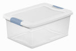 STERILITE Latching Storage Box, See-Through Base, 15 Qt. HOUSEWARES STERILITE