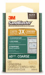 3M Scotch 20909-60 Sanding Sponge, 3-3/4 in L, 2-5/8 in W, 60 Grit, Coarse, Silicon Carbide Abrasive BUILDING MATERIALS 3M   