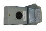 INDUSTRIAL C & S LLC Outdoor Raintite Receptacle Enclosure, 50A 120/240V