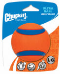 CHUCK-IT Chuckit! 17030 Dog Toy, Ultra Ball, L, Rubber, Blue/Orange PET & WILDLIFE SUPPLIES CHUCK-IT