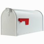 SOLAR GROUP Gibraltar Mailboxes Elite Series E1100W00 Mailbox, 800 cu-in, Steel, Powder-Coated, 6.9 in W, 20.1 in D, 8.9 in H, White HARDWARE & FARM SUPPLIES SOLAR GROUP
