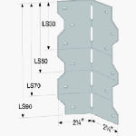 SIMPSON STRONG TIE Adjustable L-Angle Connector, 18-Ga. Steel, 7-In. HARDWARE & FARM SUPPLIES SIMPSON STRONG TIE   