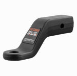 CURT Curt 45458 Ball Mount, 8-1/2 in L, 4 in Drop, 2-1/2 in Rise, Class 5 Hitch, Steel, Carbide AUTOMOTIVE CURT