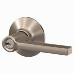SCHLAGE LOCK CO Latitude Keyed Entry Lever Lockset, Satin Nickel HARDWARE & FARM SUPPLIES SCHLAGE LOCK CO