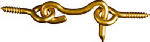 ASSA ABLOY AMERICAS RESIDENTIALI NC Hook & Eye, Solid Brass, 1-1/2 In., 2-Pk. HARDWARE & FARM SUPPLIES ASSA ABLOY AMERICAS RESIDENTIALI NC