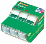 3M COMPANY Invisible Magic Tape, Matte Finish, 3/4 x 300 In., 3-Pk. PAINT 3M COMPANY