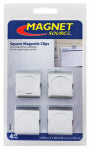 MASTER MAGNETICS Ceramic Magnetic Clips, Small, 4-Pc.
