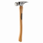 MILWAUKEE ELECTRIC TOOL CORP 14 oz. Titanium Hammer, Smooth Face, 18 In. Curved Handle