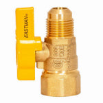 SHARKBITE/CASH ACME Flare Brass Gas Ball Valve, 1/2 In. OD Flare x 1/2 In. FIP