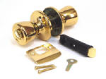 US HARDWARE US Hardware D-600B Door Privacy Lockset, Metal, Brass AUTOMOTIVE US HARDWARE