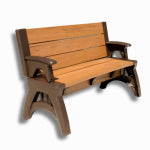 NORTON HOLDINGS DBA PREMIERE PRODUC Convert A Bench 58 In. L Gen 2 XL Espresso Foldable Bench