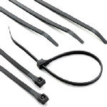 ECM INDUSTRIES LLC Cable Tie, Nylon, Black, 6-In., 100-Pk.