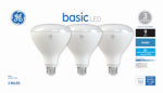 GE GE 46991 LED Light Bulb, Spot and Flood, BR40 Lamp, 65 W Equivalent, E26 Medium Screw-In Lamp Base, Yes, Frosted ELECTRICAL GE