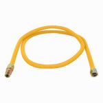 SHARKBITE/CASH ACME Eastman 5/8 In. OD x 72 In. Coated Stainless Steel Gas Connector, 1/2 In. MIP (Tapped 3/8 In. FIP) x 1/2 In. MIP (Tapped 3/8 In. FIP) PLUMBING, HEATING & VENTILATION SHARKBITE/CASH ACME