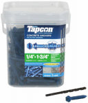 TAPCON Tapcon 24520 Screw Anchor, 1-3/4 in L, Hex Drive, Steel, Climaseal HARDWARE & FARM SUPPLIES TAPCON